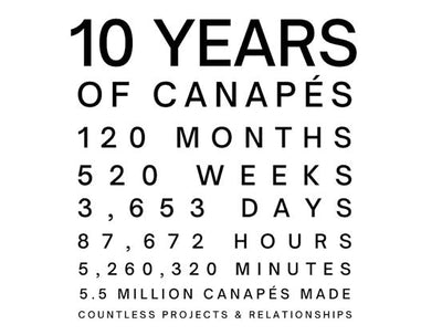 Our 10 years running CanapéBox and what it’s taught me