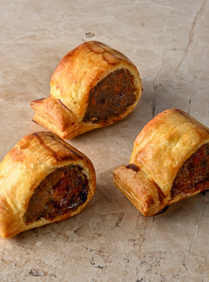 Chunky ham hock, sage, marmalade sausage roll