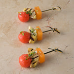 Compressed melon, heritage tomato, grilled artichoke, thyme dressing (GF)