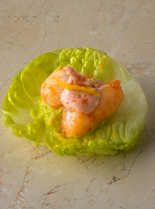 Paprika prawn cocktail, baby gem, avocado puree, smoked paprika, zest
