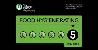 We received 5 stars from the 'Food Standards Agency'!