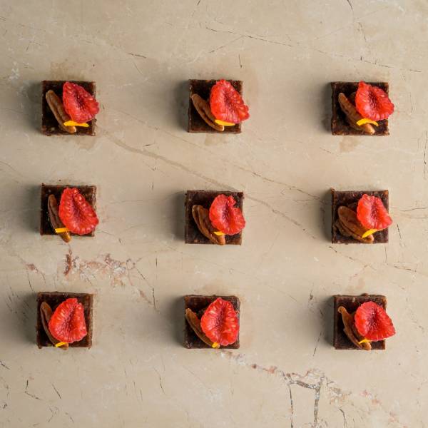 Raw cacao, medjool date and pecan truffle, date fudge, raspberry - Image 3